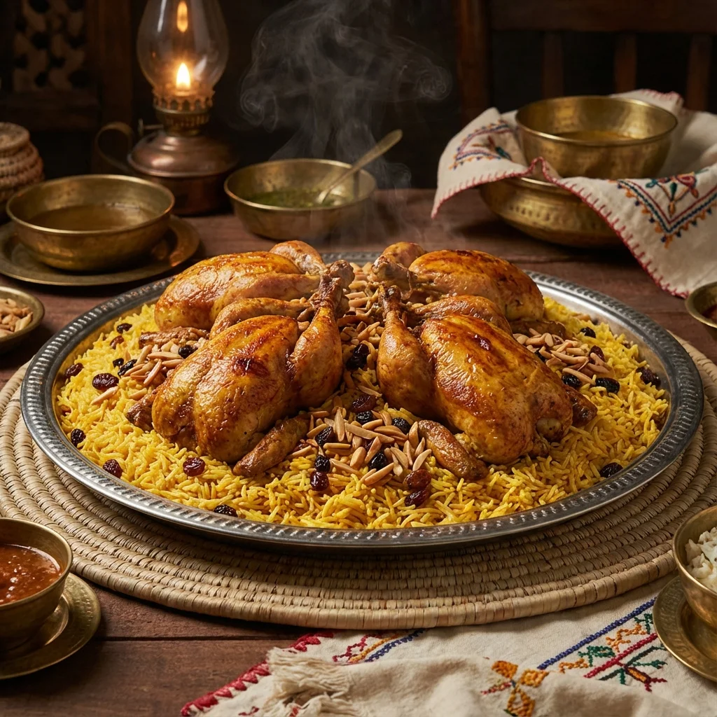 A traditional Yemeni dish, served in a stone bowl